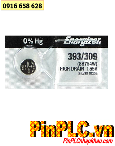 Pin AG5, SR754SW -Pin cúc áo 1.55v Silver Oxide Energizer AG5 LR754 _Made in USA